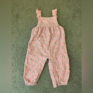 Angel Dear Pink Floral Kids Overalls